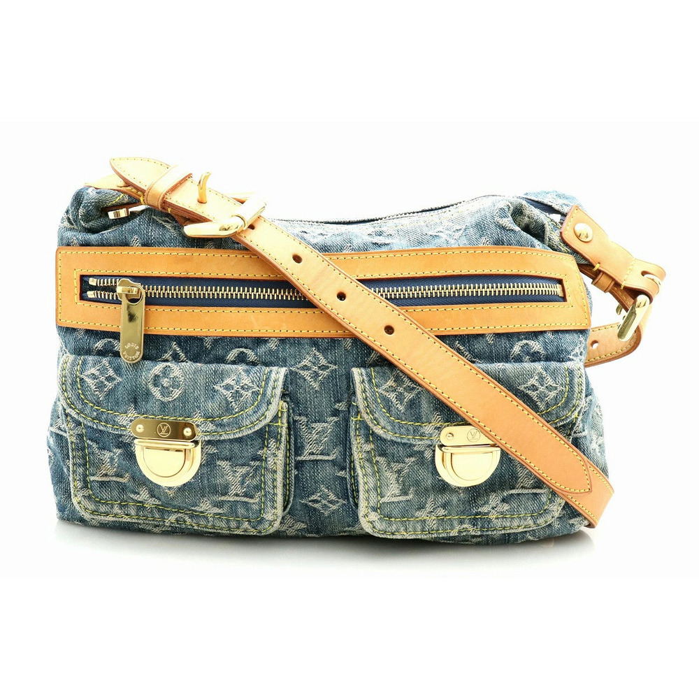 Louis Vuitton Monogram Denim Baggy Crossbody Shoulder Bag